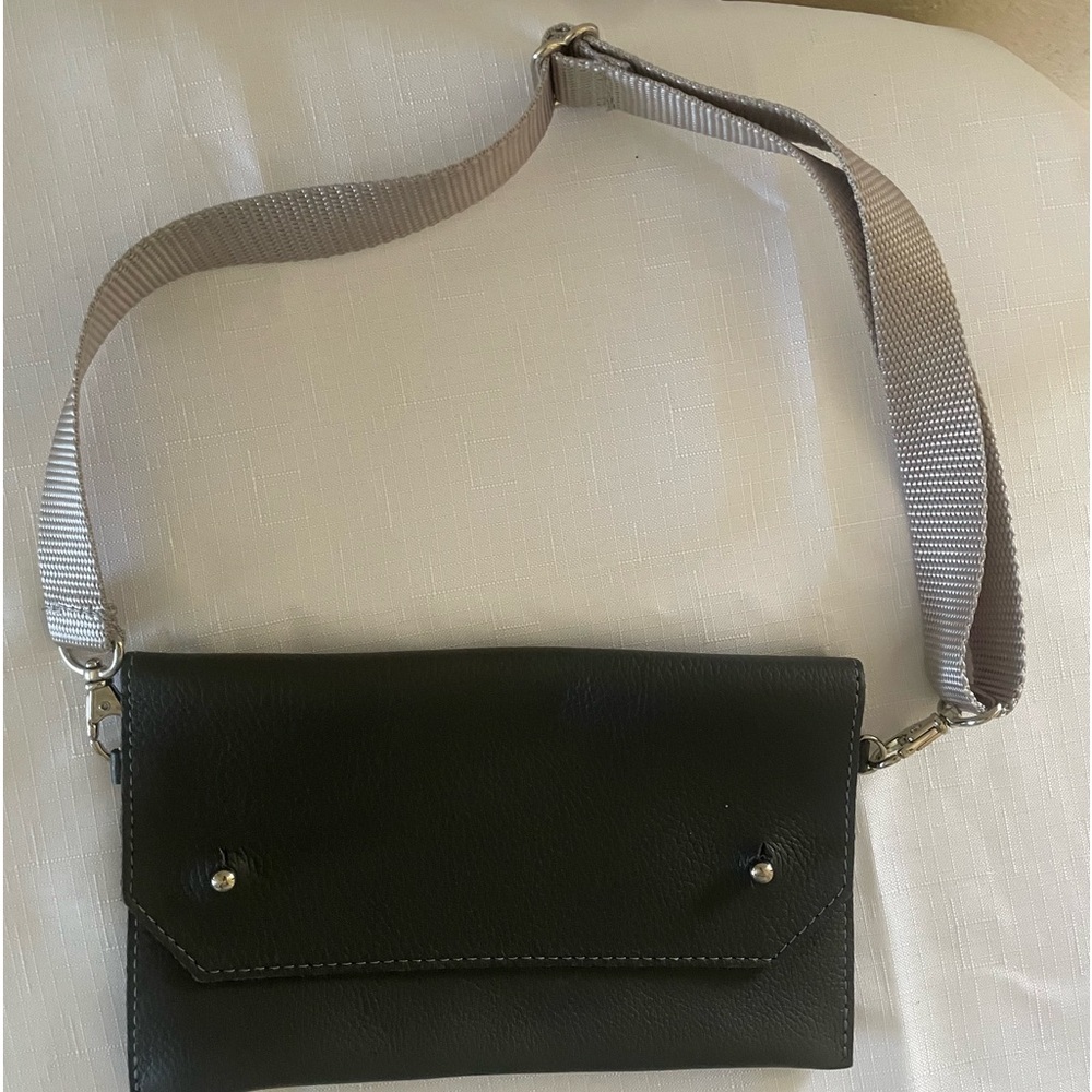 Jesse and co leather wallet with strap.